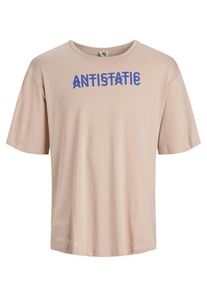 Jack & Jones JACK & JONES, Herren T-Shirt, Blau / Altrosa