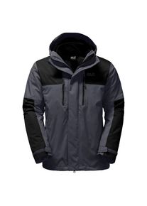 Jack Wolfskin, Herren 3-in-1-Funktionsjacke 'JASPER', Dunkelgrau