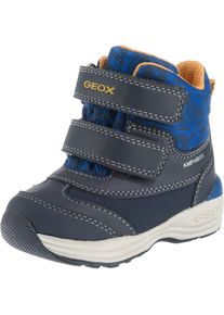 Geox, Baby Winterstiefel 'NEW GULP', Blau / Dunkelgrau / Orange