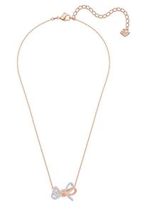 Swarovski, Damen Kette 'Lifelong Bow 5440636', Rosegold / Silber / Transparent