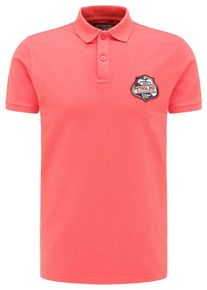 PETROL INDUSTRIES, Herren Poloshirt, Lachs / Schwarz / Weiß