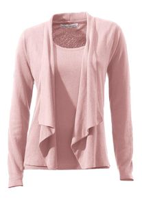 Heine, Damen Strick-Twinset, Rosa