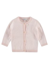Noppies, M&auml;dchen Strickjacke 'Karby', Hellpink / Wei&szlig;