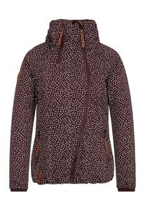 Naketano, Damen Jacke 'Ej Du Geile Schnalle', Bordeaux / Weiß