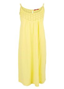 s.Oliver RED LABEL, Damen Slub Yarn-Kleid, Gelb