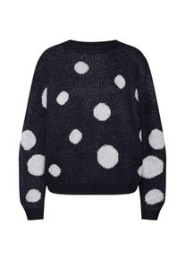 Only, Damen Pullover, Nachtblau / Wei&szlig;