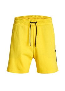 Jack & Jones JACK & JONES, Herren Sweatshorts, Limone / Schwarz