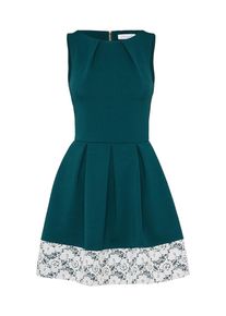 Closet London, Damen Kleid 'D2747', Tanne / Weiß