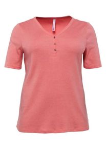 sheego Basic, Damen T-Shirt, Koralle