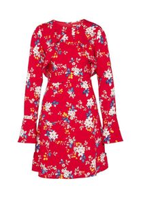 EDITED, Damen Kleid 'Asta', Blau / Rot