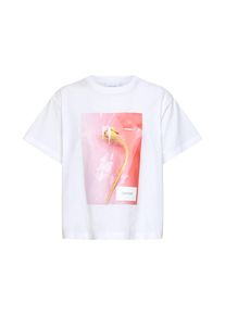 Calvin Klein, Damen Shirt 'BOX FLORAL GRAPHIC', Weiß