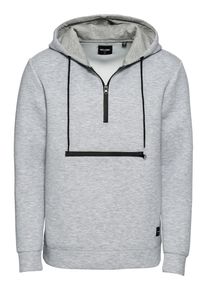 Only & Sons Only & Sons, Herren Sweatshirt 'onsGABE SCUBA SWEAT HOOD EXP', Grau / Schwarz