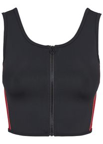Urban Classics, Damen Tanktop, Grün / Feuerrot / Schwarz