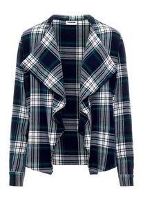 Noisy may, Damen Strickjacke, T&uuml;rkis / Nachtblau / Wei&szlig;