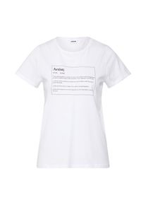 Noisy may, Damen Shirt 'NATEURE S/S DICTIONARY TOP FDX', Wei&szlig;