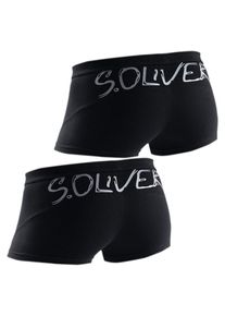 s.Oliver RED LABEL, Herren Hipster 2er Pack, Hellgrau / Schwarz