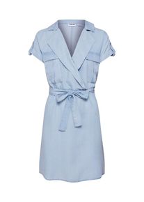 Noisy may, Damen Kleid 'NMVERA S/S ENDI', Blue Denim