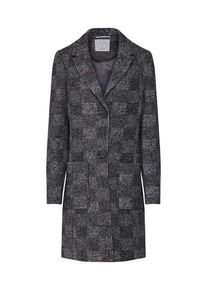 s.Oliver RED LABEL, Damen Wollmantel, Graumeliert / Rot / Schwarzmeliert