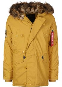 Alpha Industries, Herren Parka 'Explorer', Goldgelb