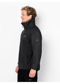Jack Wolfskin, Herren Softshelljacke 'ROCKWALL MEN', Schwarz