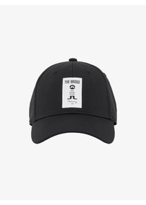 J. Lindeberg J.Lindeberg, Herren Cap 'Iconic Patch Tech Stretch', Schwarz / Weiß