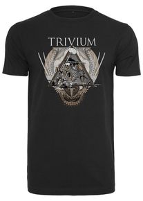 Mister Tee, Herren T-Shirt 'Trivium Triangular War', Mischfarben / Schwarz
