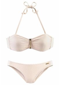 Bruno Banani, Damen Bandeau-Bikini, Creme