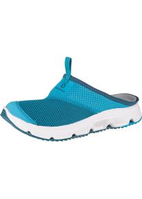 Salomon, Damen Outdoorsandale 'Rx Slide 4.0 W', Rauchblau / Jade