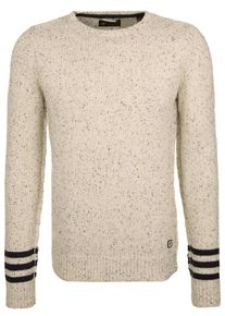 DSTREZZED, Herren Strickpullover 'ROUND NECK NAPS', Beige
