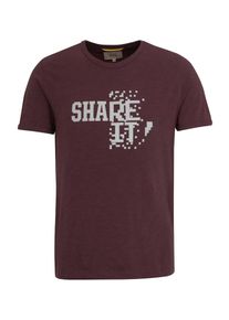 Camel Active, Herren T-Shirt, Grau / Beere