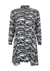 ZIZZI, Damen Kleid 'XALGOMARE', Schwarz / Weiß