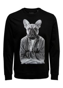 Only & Sons Only & Sons, Herren Sweatshirt, Schwarz / Weiß
