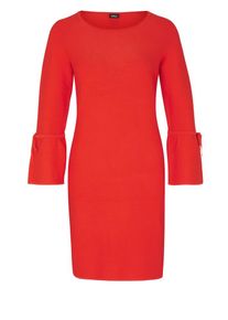 s.Oliver BLACK LABEL, Damen Strickkleid mit ausgestellten &Auml;rmeln, Rot