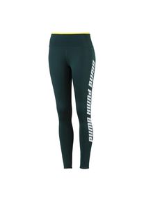 Puma, Damen Leggings, Gelb / Smaragd / Weiß