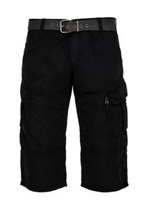 s.Oliver RED LABEL, Herren Bermuda 'File Loose', Schwarz
