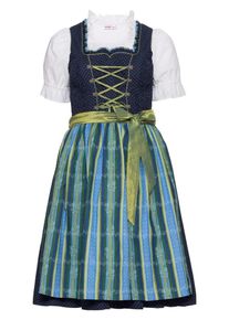 sheego Style, Damen Dirndl, Marine / T&uuml;rkis / Apfel / Wei&szlig;
