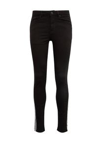 New Look, Herren Jeans 'RPASO 06.04.18 BLACK SKINNY WITH SIDE TAPE', Black Denim