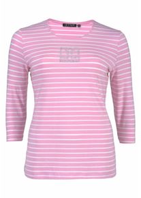 JETTE, Damen Shirt, Pink / Weiß