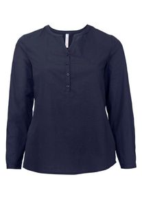 sheego Casual, Damen Basic Schlupfbluse, Marine