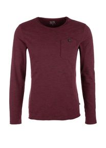Q/S Designed By, Herren Langarmshirt, Dunkelrot