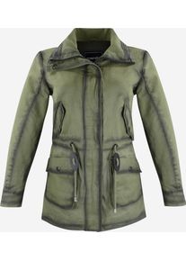 Trueprodigy, Damen Parka 'Thea', Khaki / Schwarzmeliert