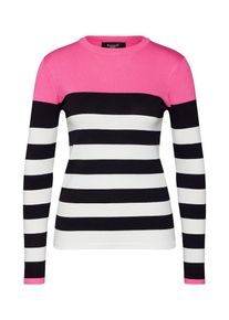 Sisters Point, Damen Pullover 'HOTTI-O', Rosa / Schwarz / Wei&szlig;
