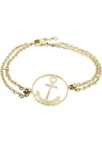 Hafen-Klunker, Damen Armband 'Anker 108033', Gold
