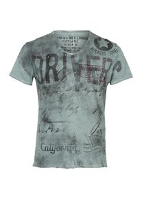 Key Largo, Herren T-Shirt 'Driving', Opal / Schwarz