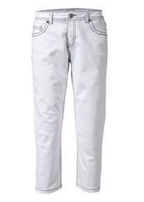 Heine, Damen Capri-Jeans, Wei&szlig;