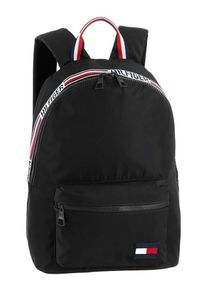 Tommy Hilfiger, Damen Cityrucksack, Rot / Schwarz / Weiß