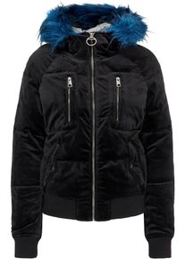 Dry Laundry Japan Dry Laundry, Damen Blouson, Blau / Schwarz / Silber