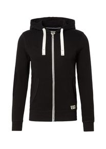 Tom Tailor Denim, Herren Sweatjacke, Schwarz / Weiß