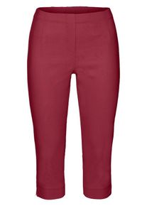 sheego Casual, Damen Basic 3/4-Hose, Dunkelrot
