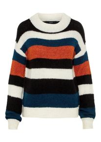 V&eacute;ro Moda VERO MODA, Damen Pullover, Saphir / Dunkelorange / Schwarz / Wei&szlig;